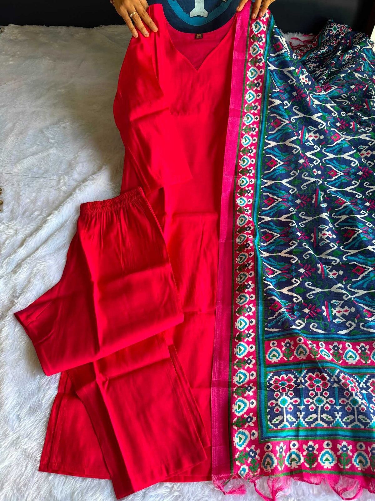Agnira Heavy Roman Silk Designer Kurti