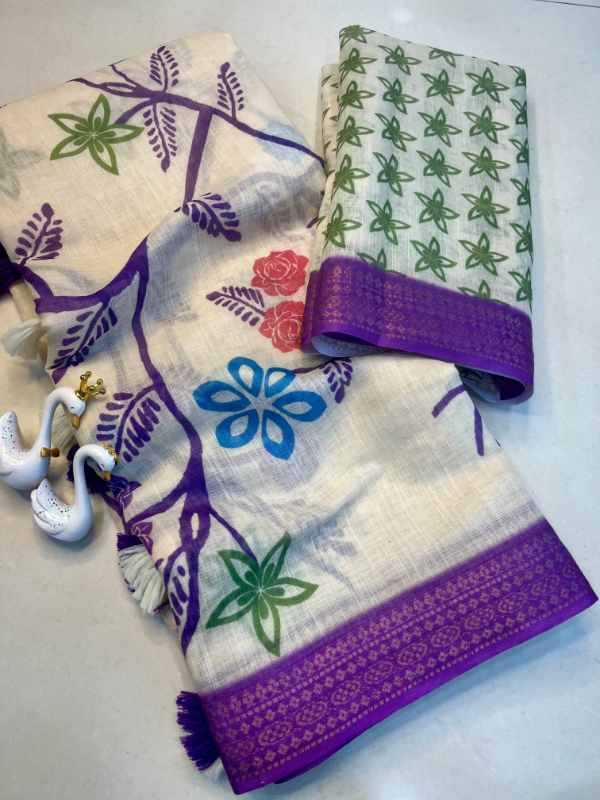 Nen Jacquard Printed Saree