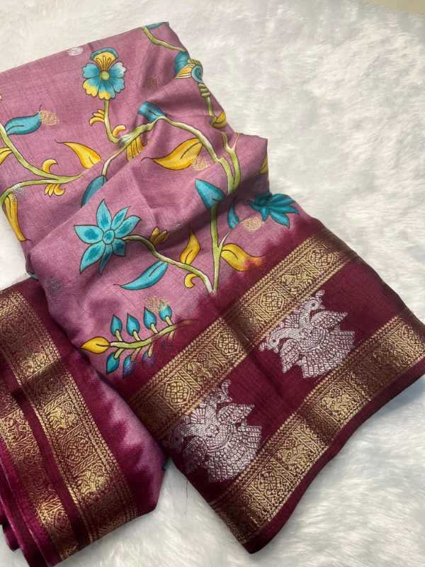 Patta Dola Silk Printed Saree