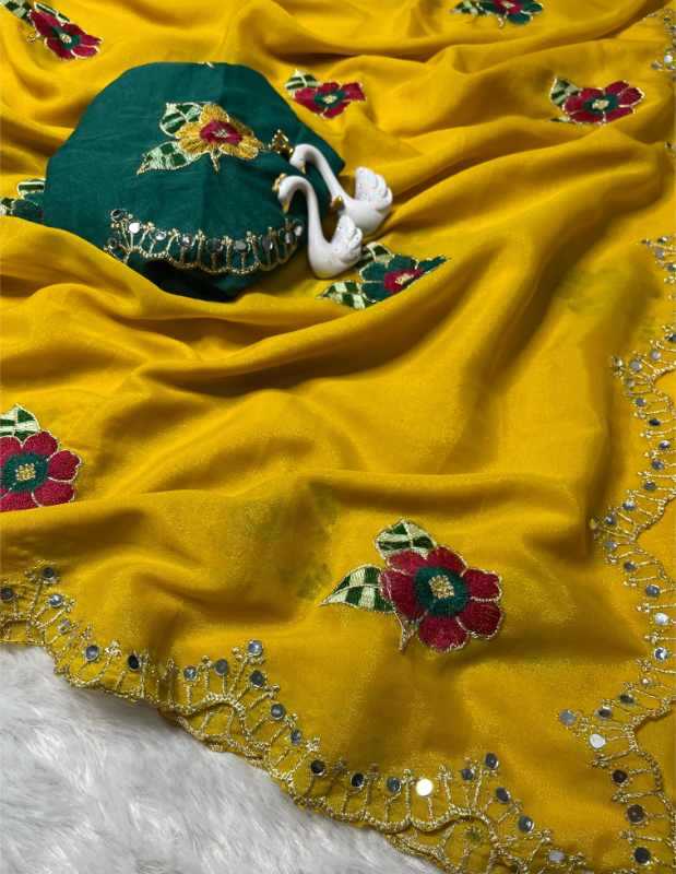 Rangoli Silk Embroidered Saree