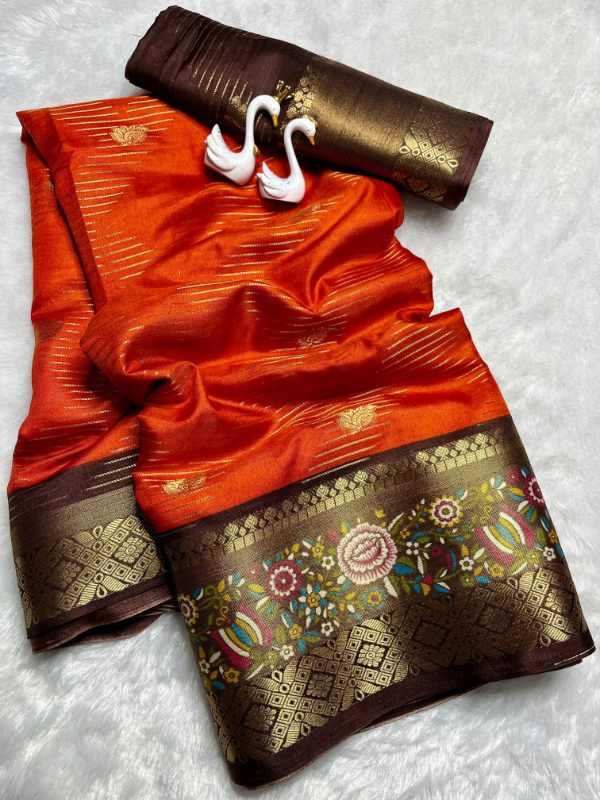 Tival Dola Silk Butta Saree