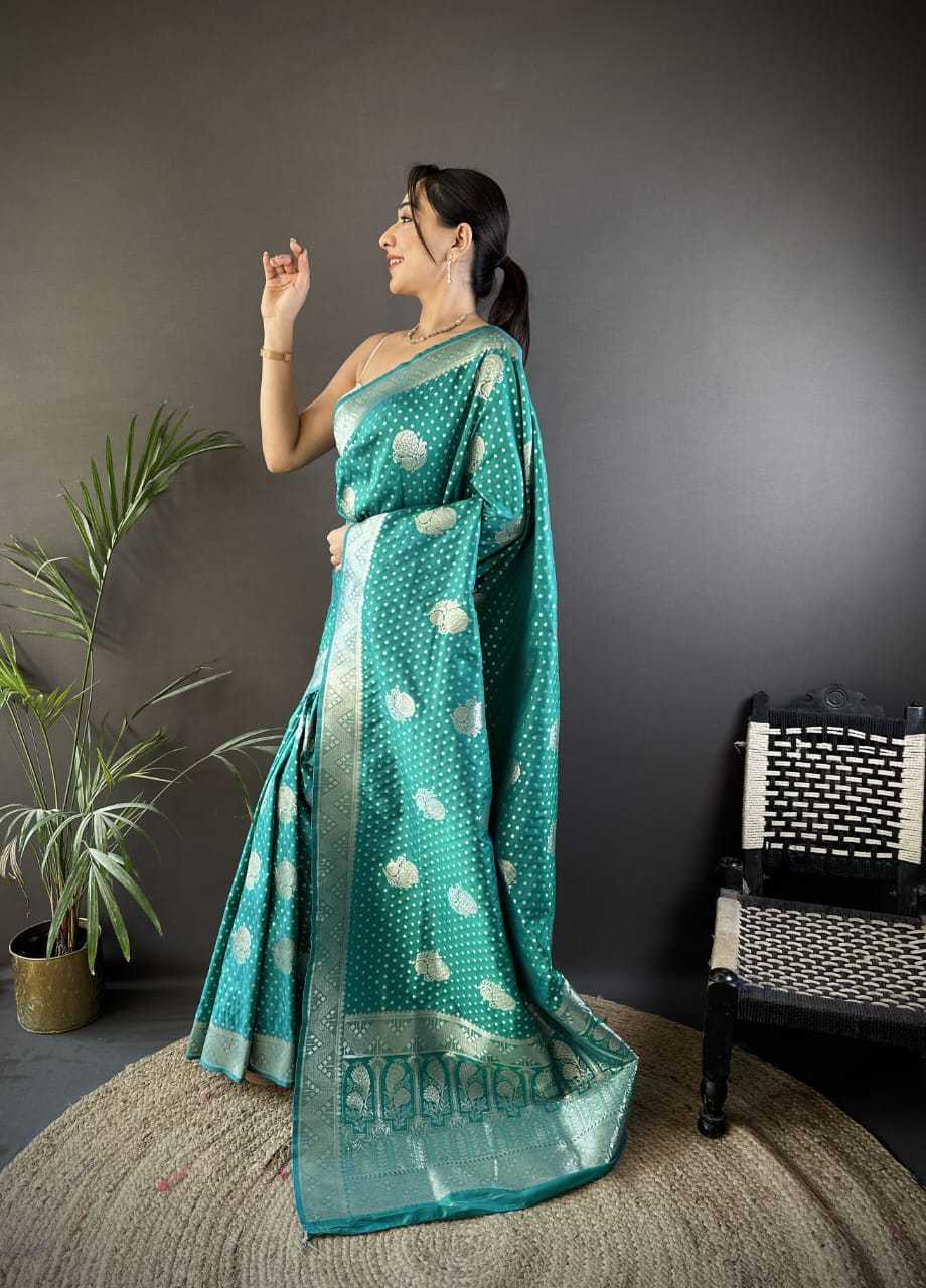 Satin Designer Saree in Orange