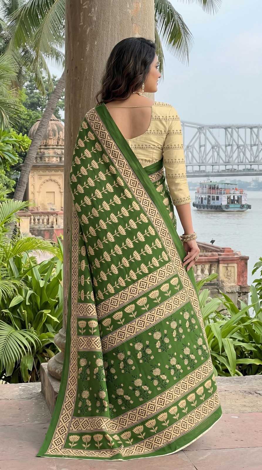 Pure Cotton Ready To Wear Saree 1027