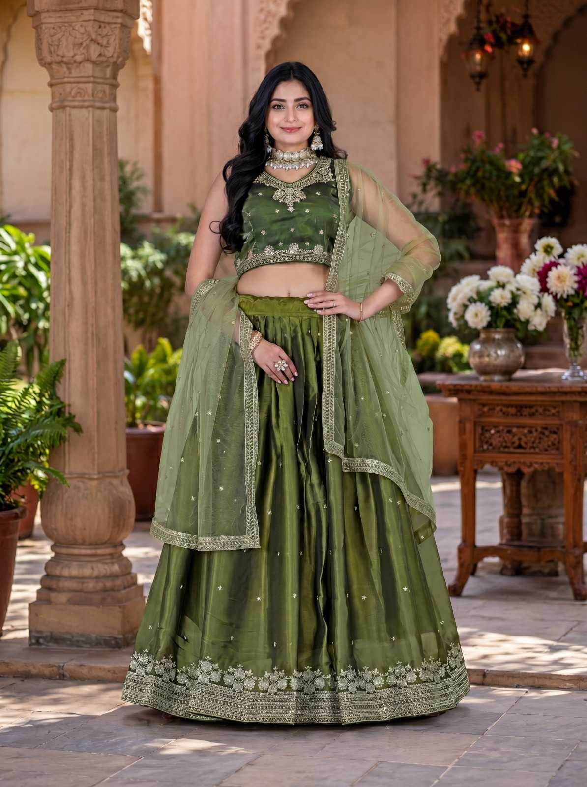 Jimmy Choo Embroidered Lehenga