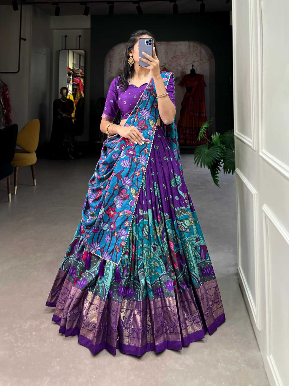 Tussar Silk Designer Lehenga