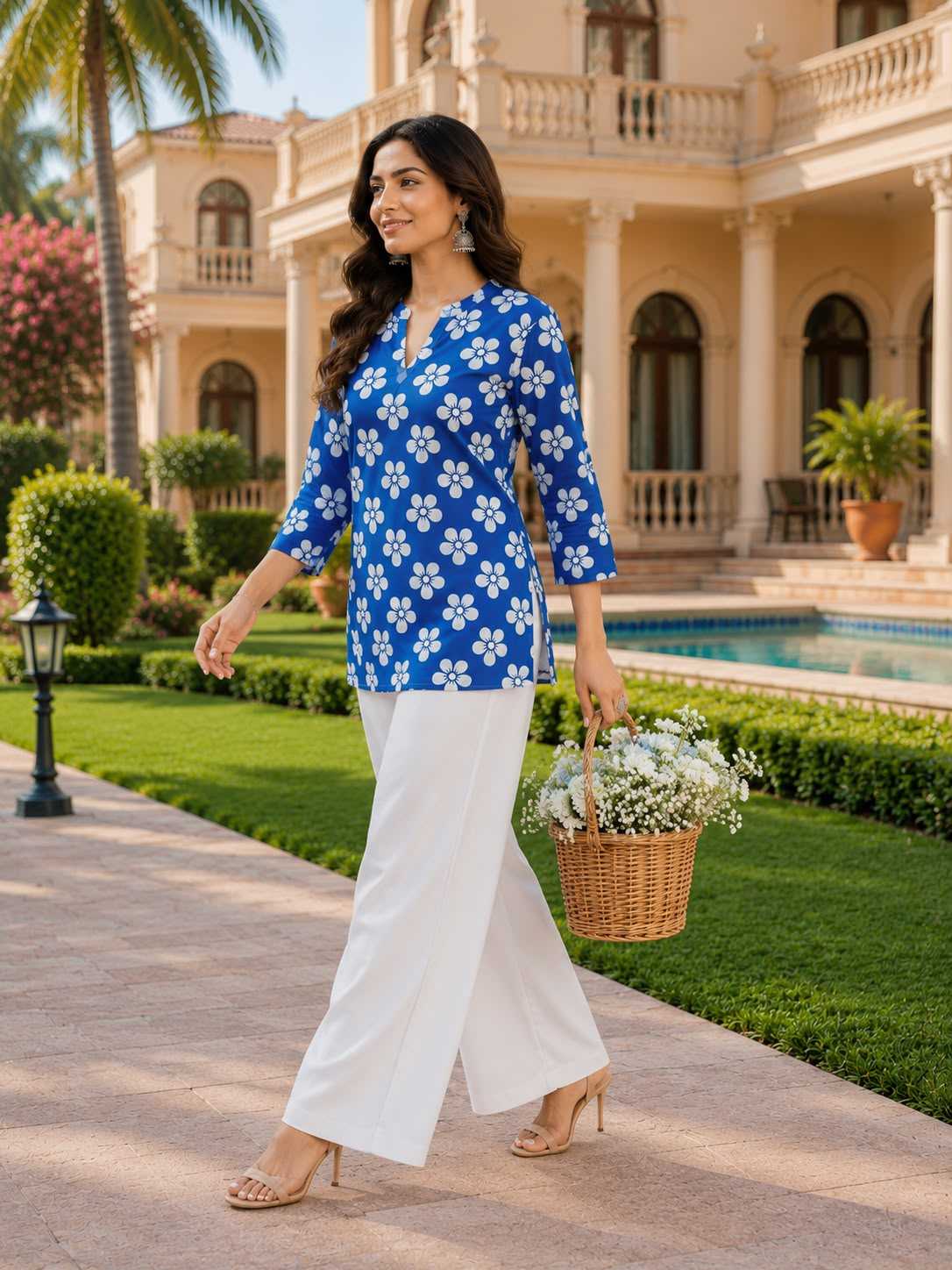 Sky Full Rayon Co-ord Set