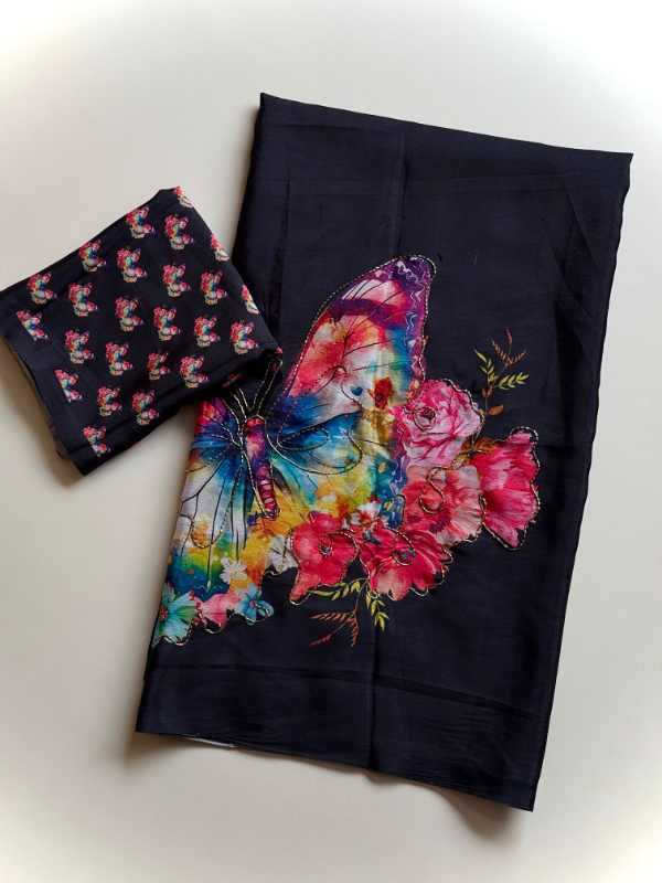 Chinon Party Wear Saree