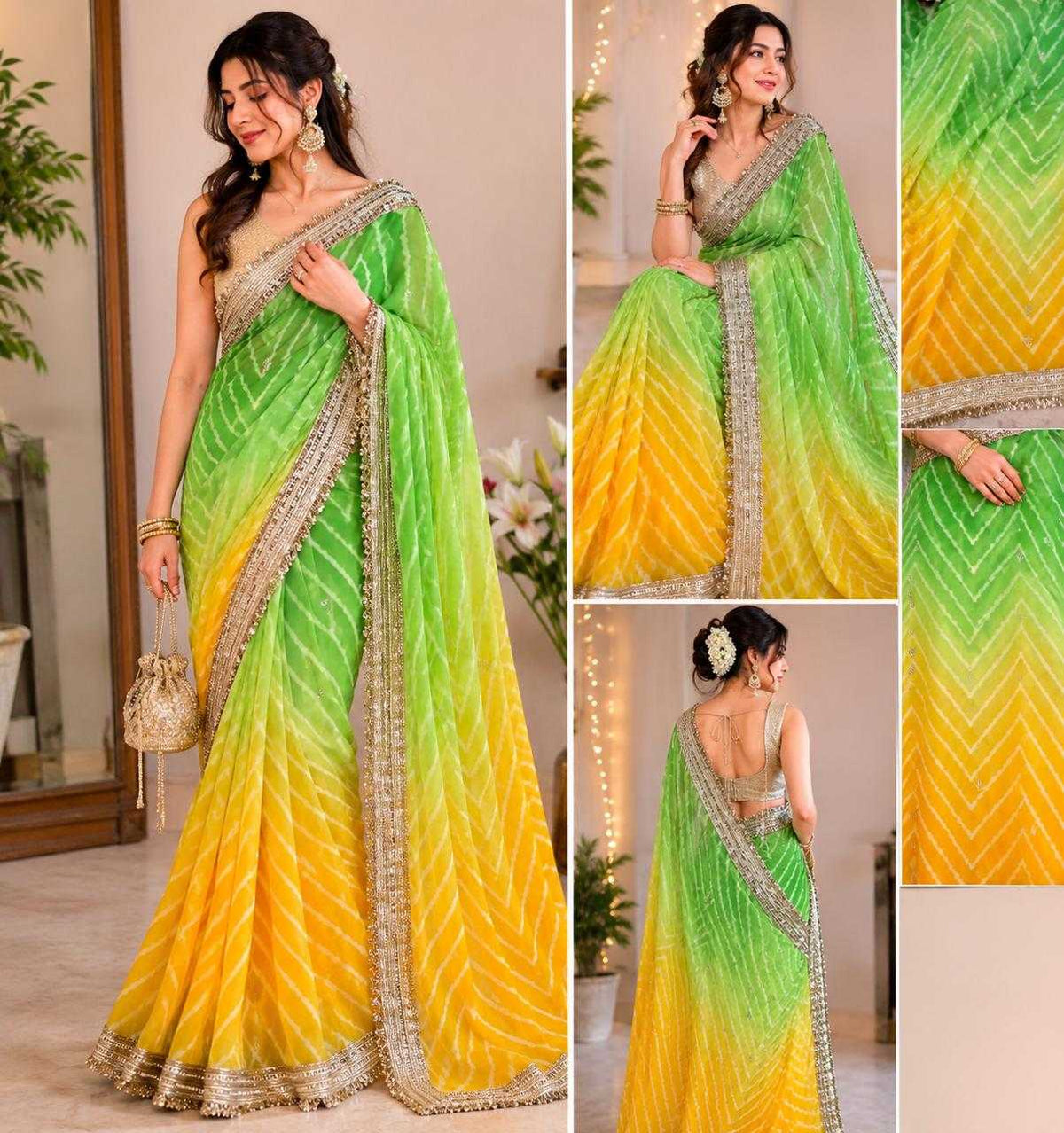 Akshara Premium Georgette Printed Saree