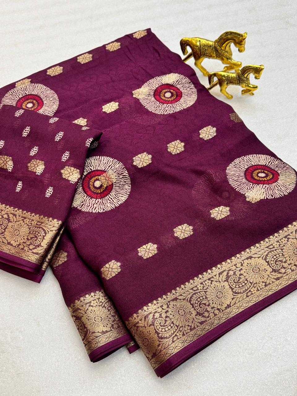 Jacquard Printed Saree