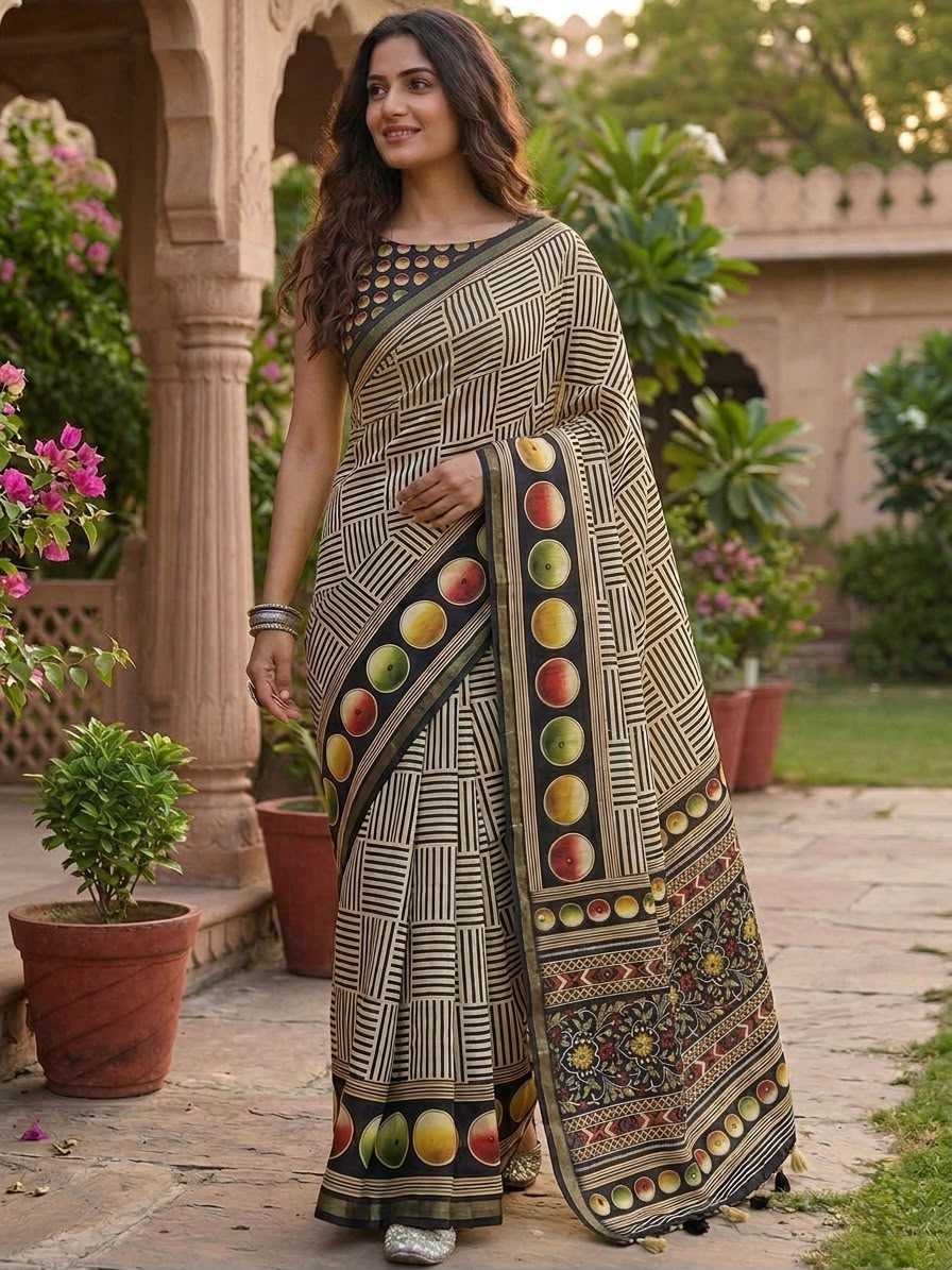 Silk Printed Saree