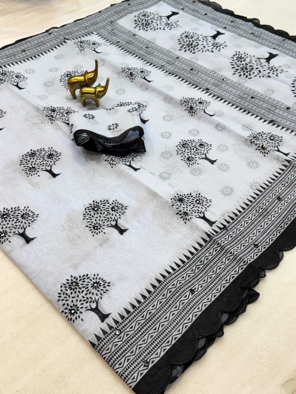 Balika Vadhu Chanderi Cotton Printed Saree