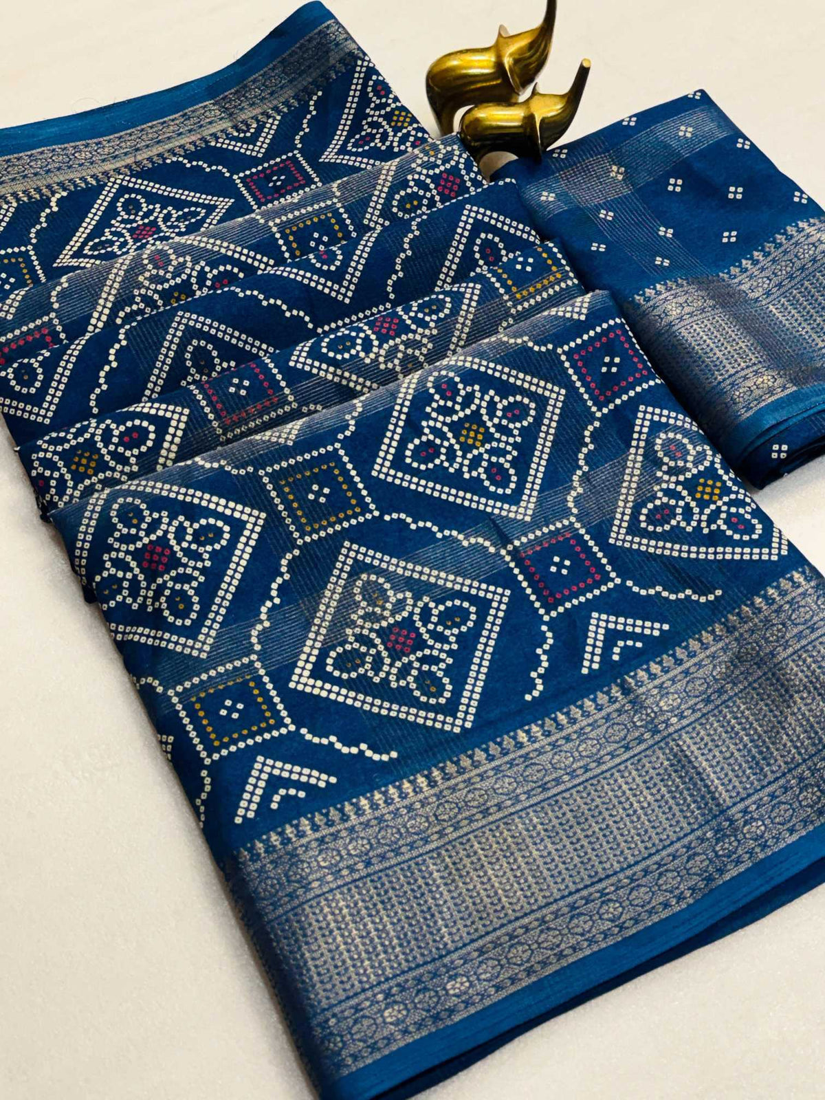 Cotton Printed Saree in Dark Wine