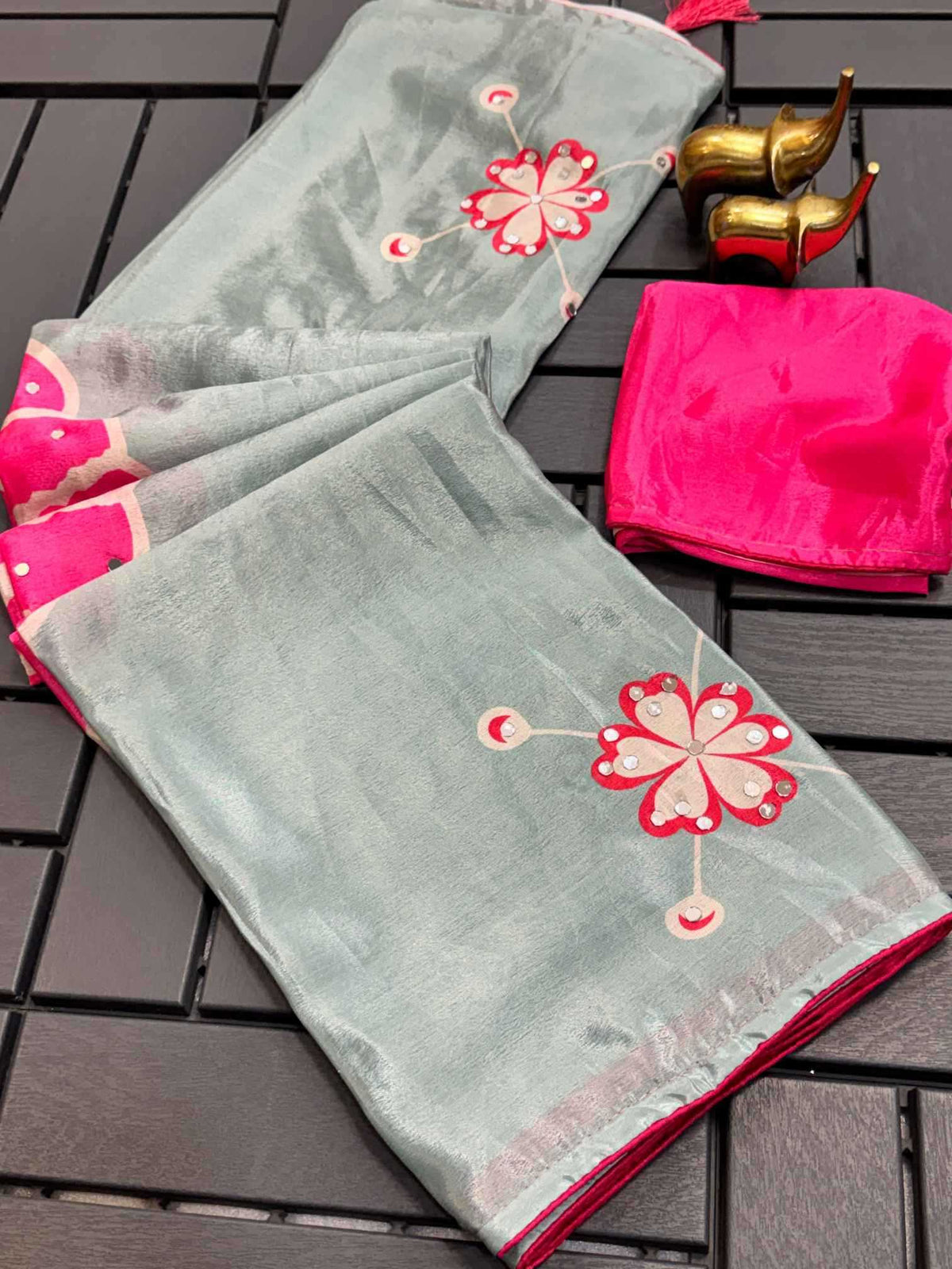 Chhaya Chinon Designer Saree