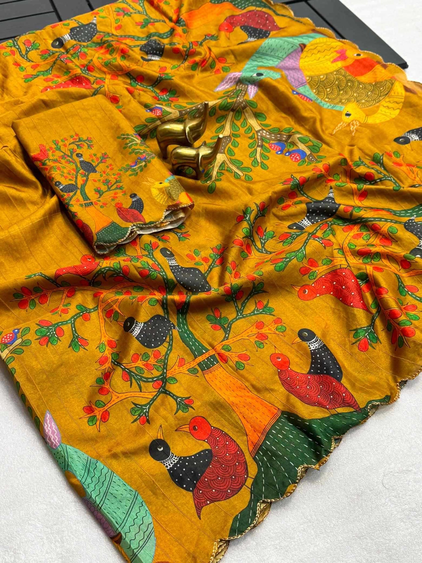 Tussar Silk Traditional Saree