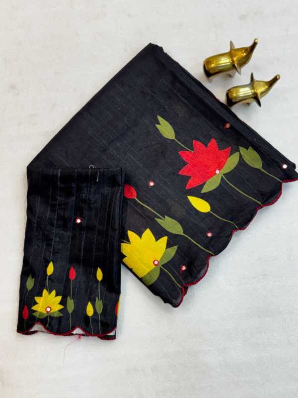 Tussar Silk Printed Saree