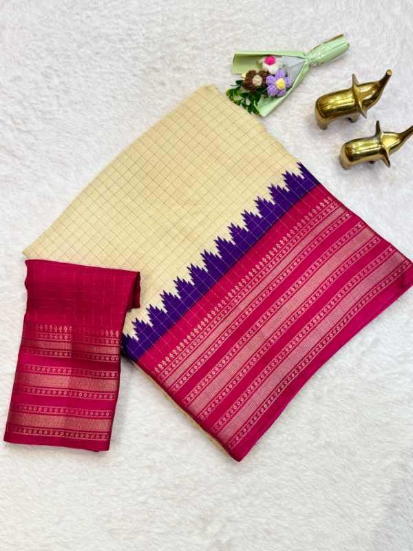 Chex Silk Designer Saree