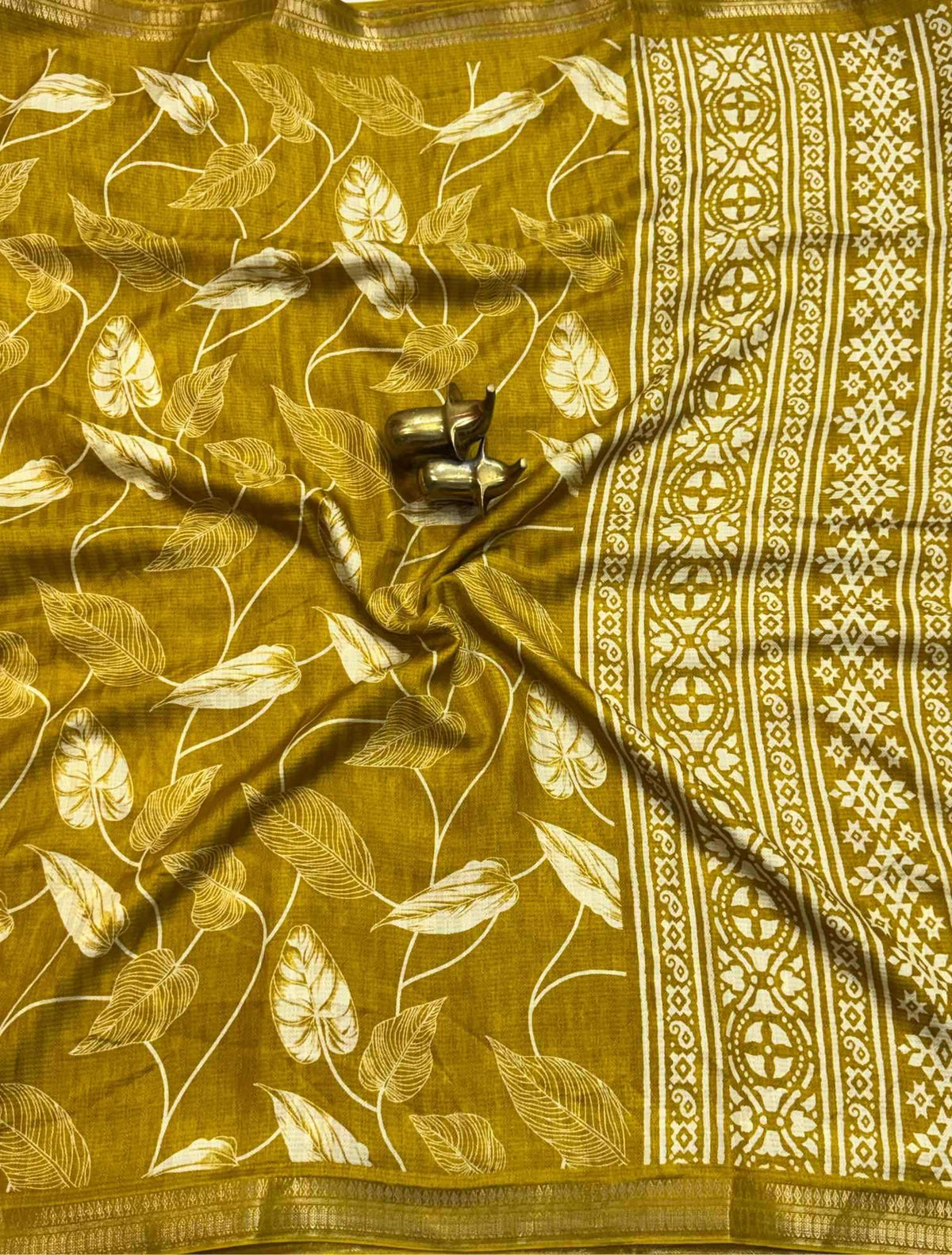 Subarna Tussar Silk Designer Saree in Brown