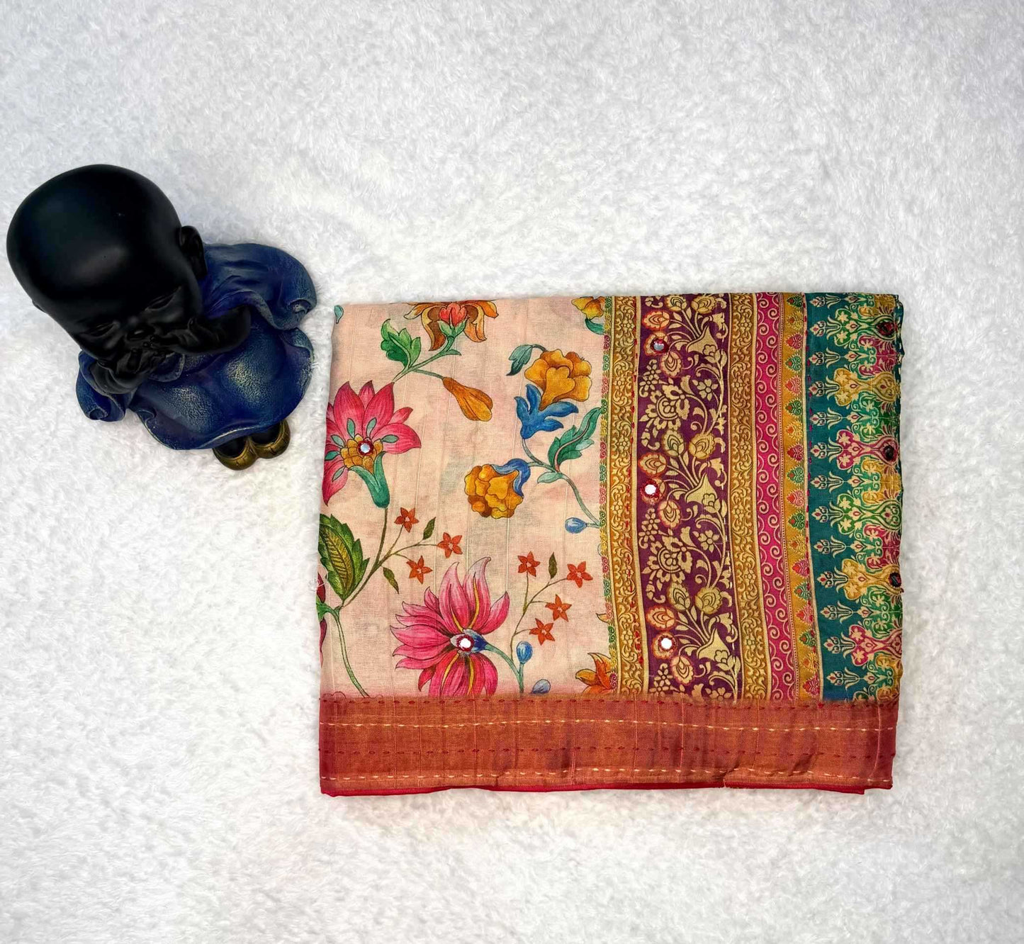 Tussar Silk Printed Saree