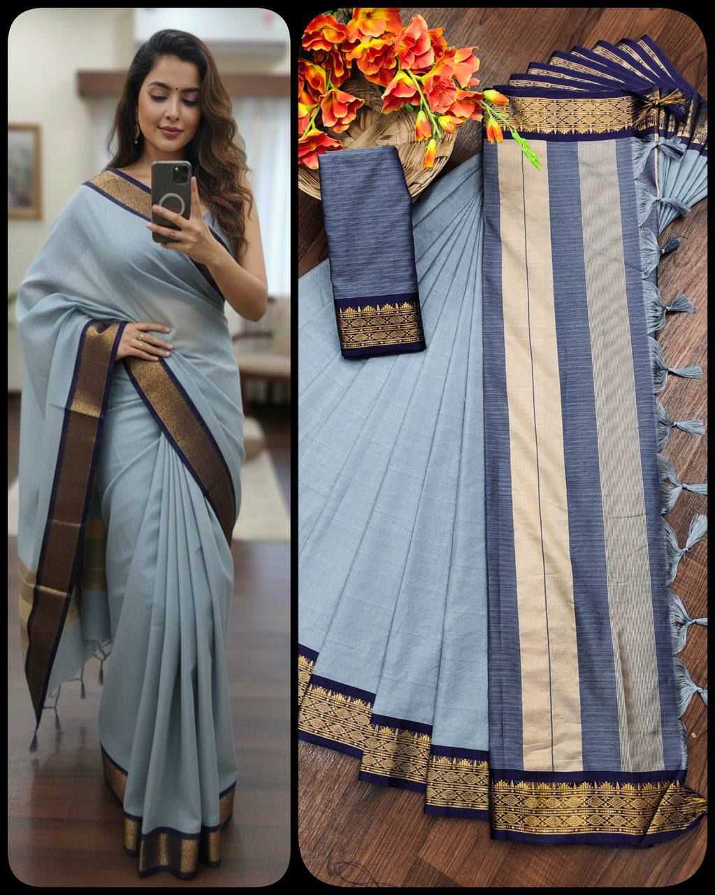 Kota-doriya Kota Silk Traditional Saree