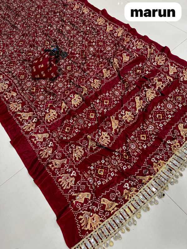 Satin Printed Saree