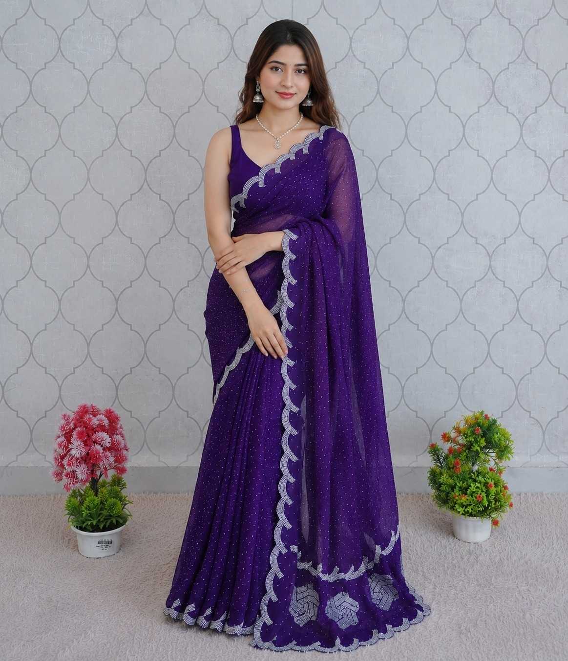 Chiffon Party Wear Saree
