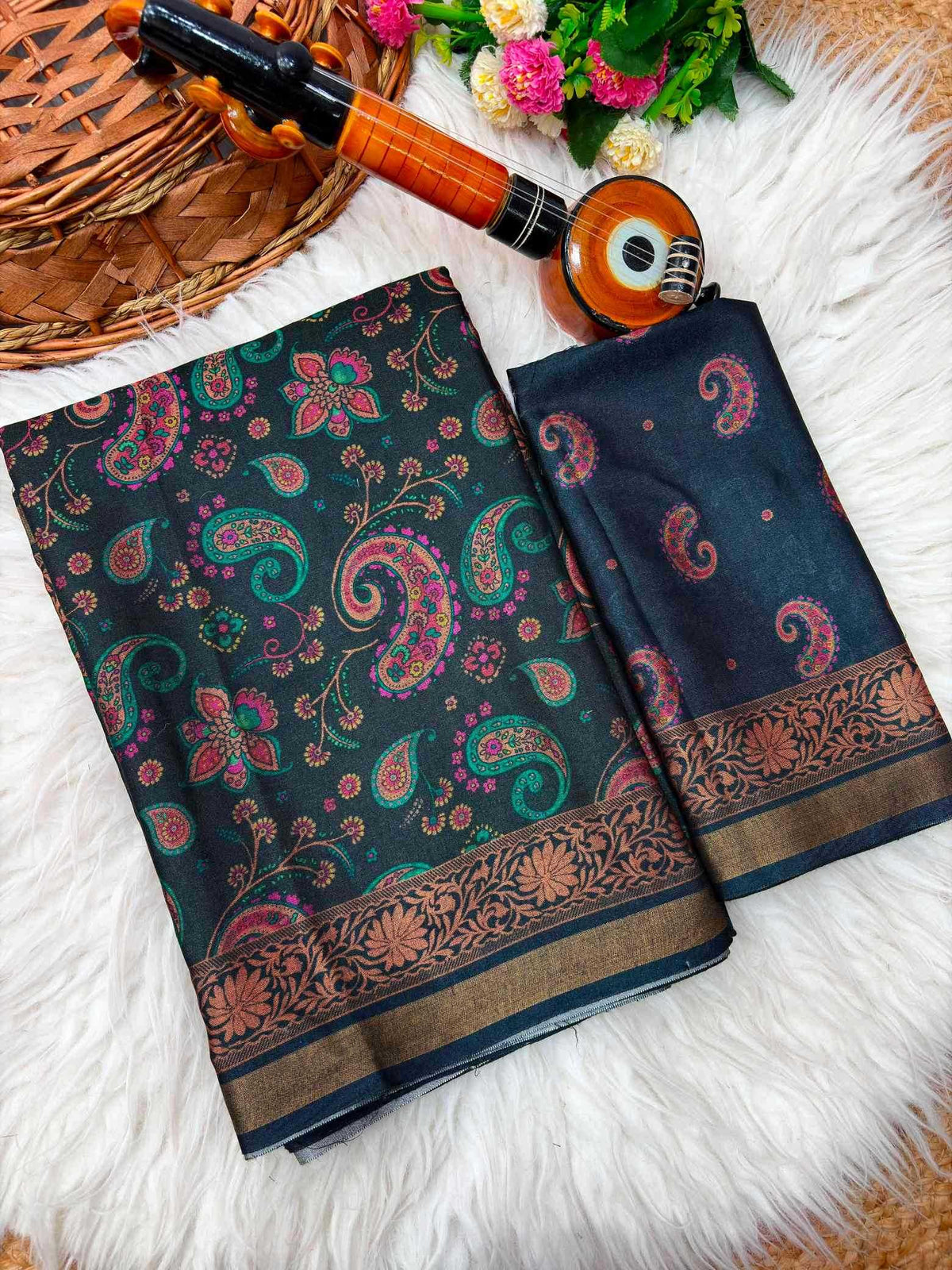 Adithi Soft Cotton Silk Printed Saree