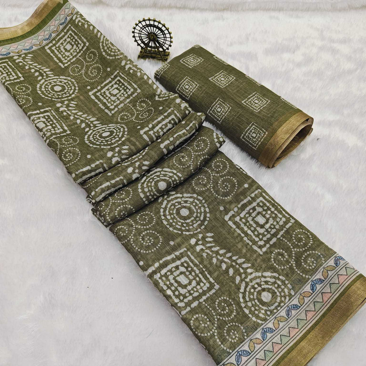 Mahvisha Cotton Printed Saree