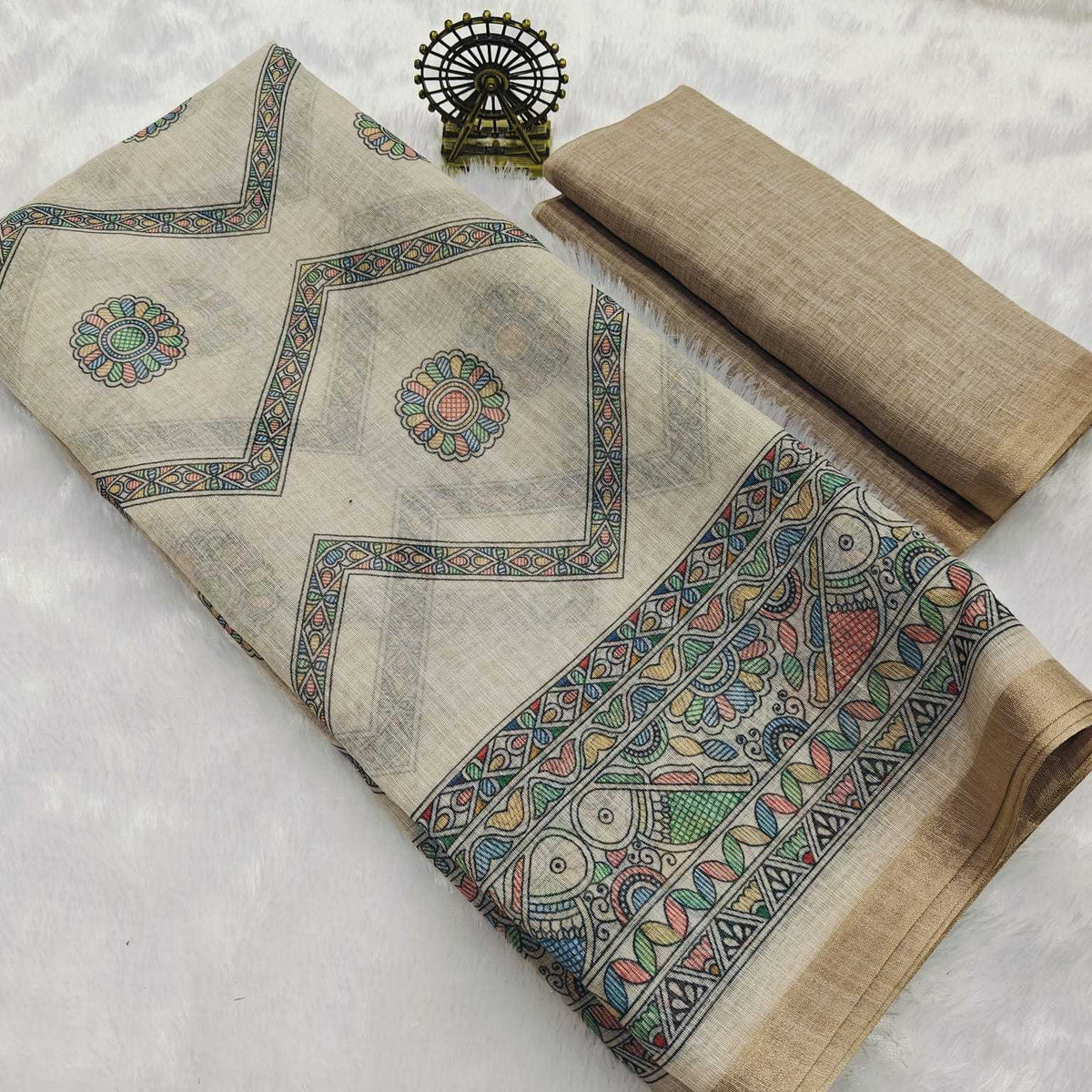 Rriv Pure Cotton Printed Saree