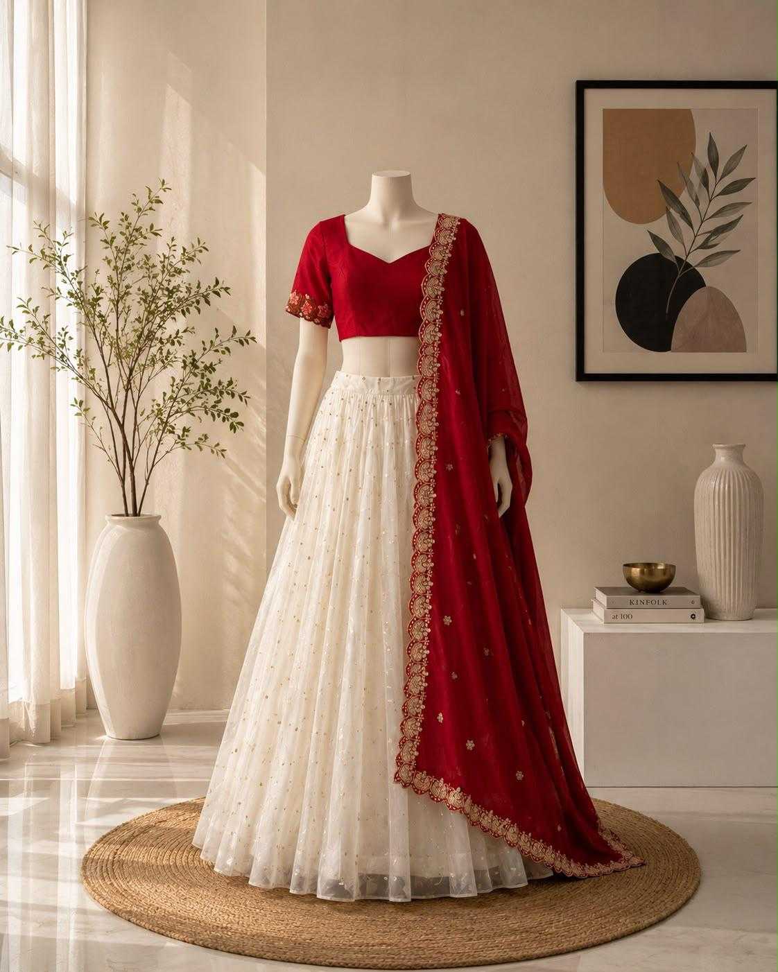 Vichitra Silk Lehenga 244