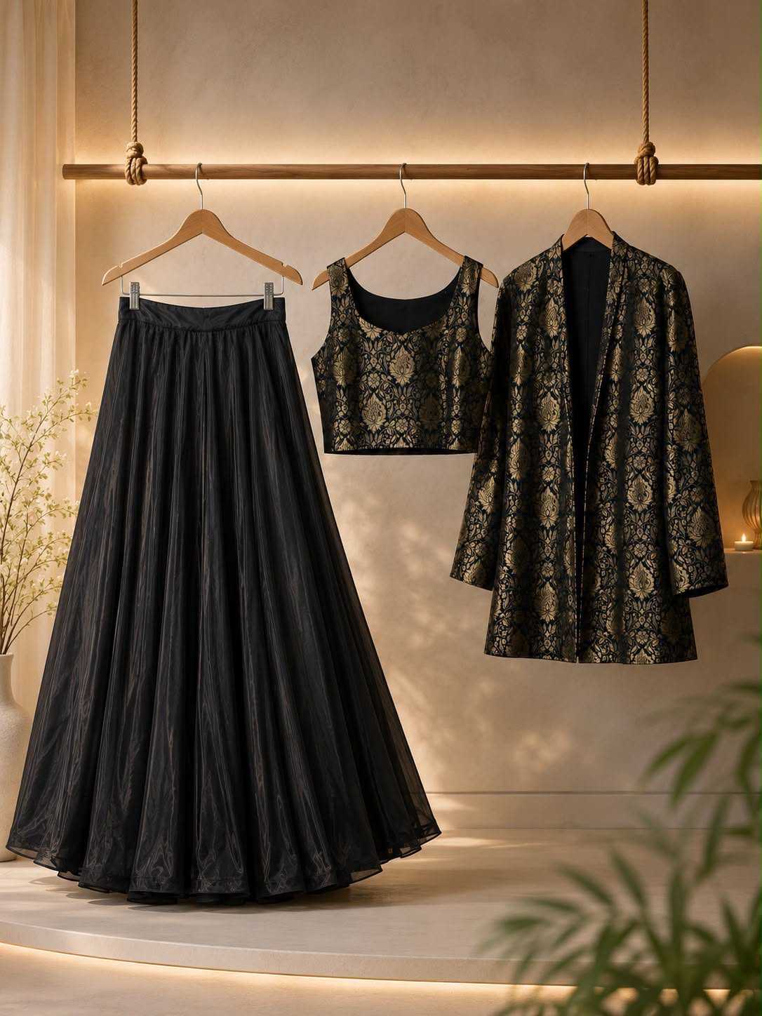 Crepe Traditional Lehenga
