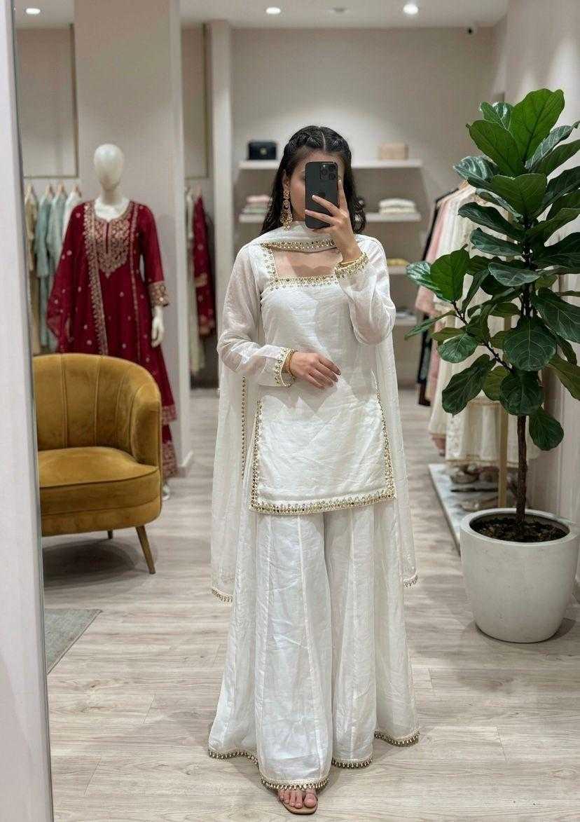 Chandani Space Silk Sharara Salwar Suit