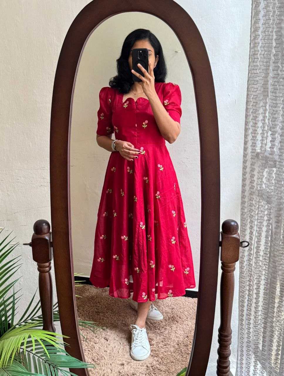 Chanderi Cotton Fancy Gown