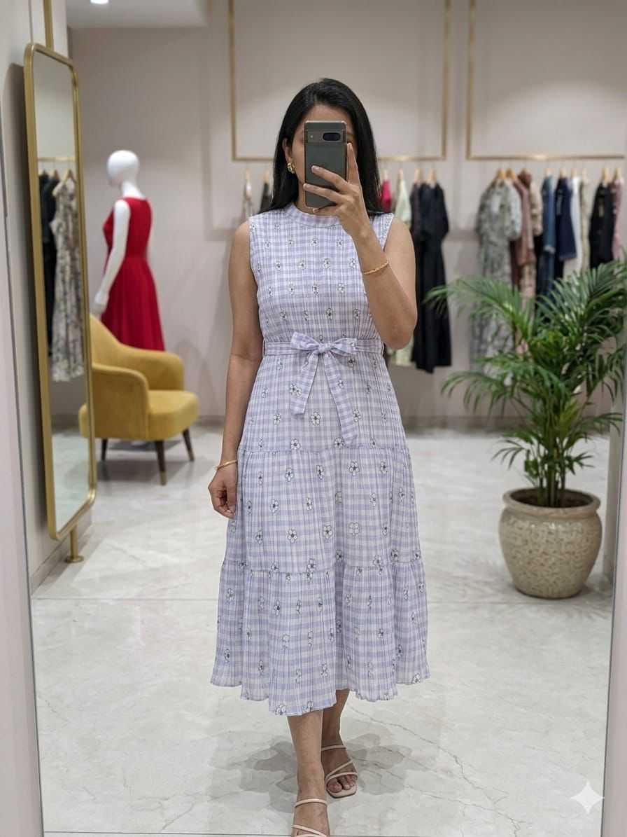 Isabella Cotton Designer Dress