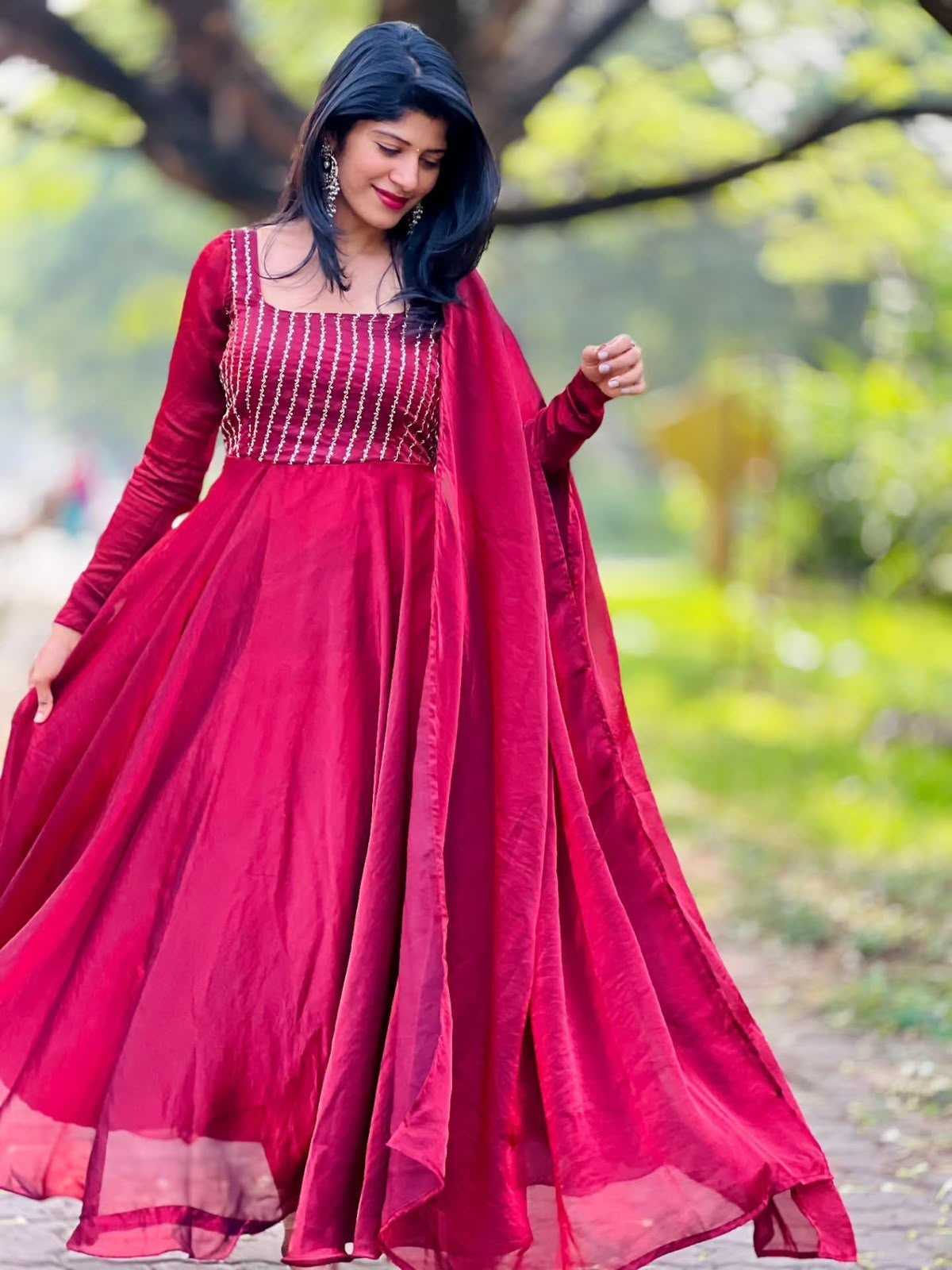 Miyara Georgette Anarkali Gown