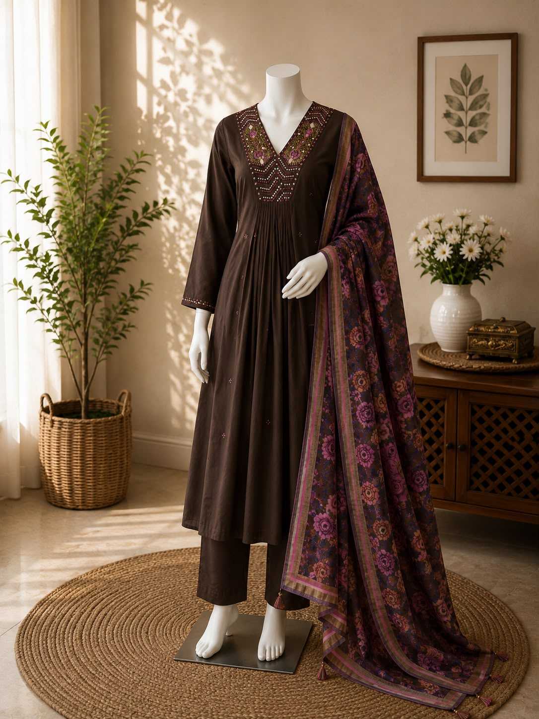 Uire Georgette Anarkali Gown