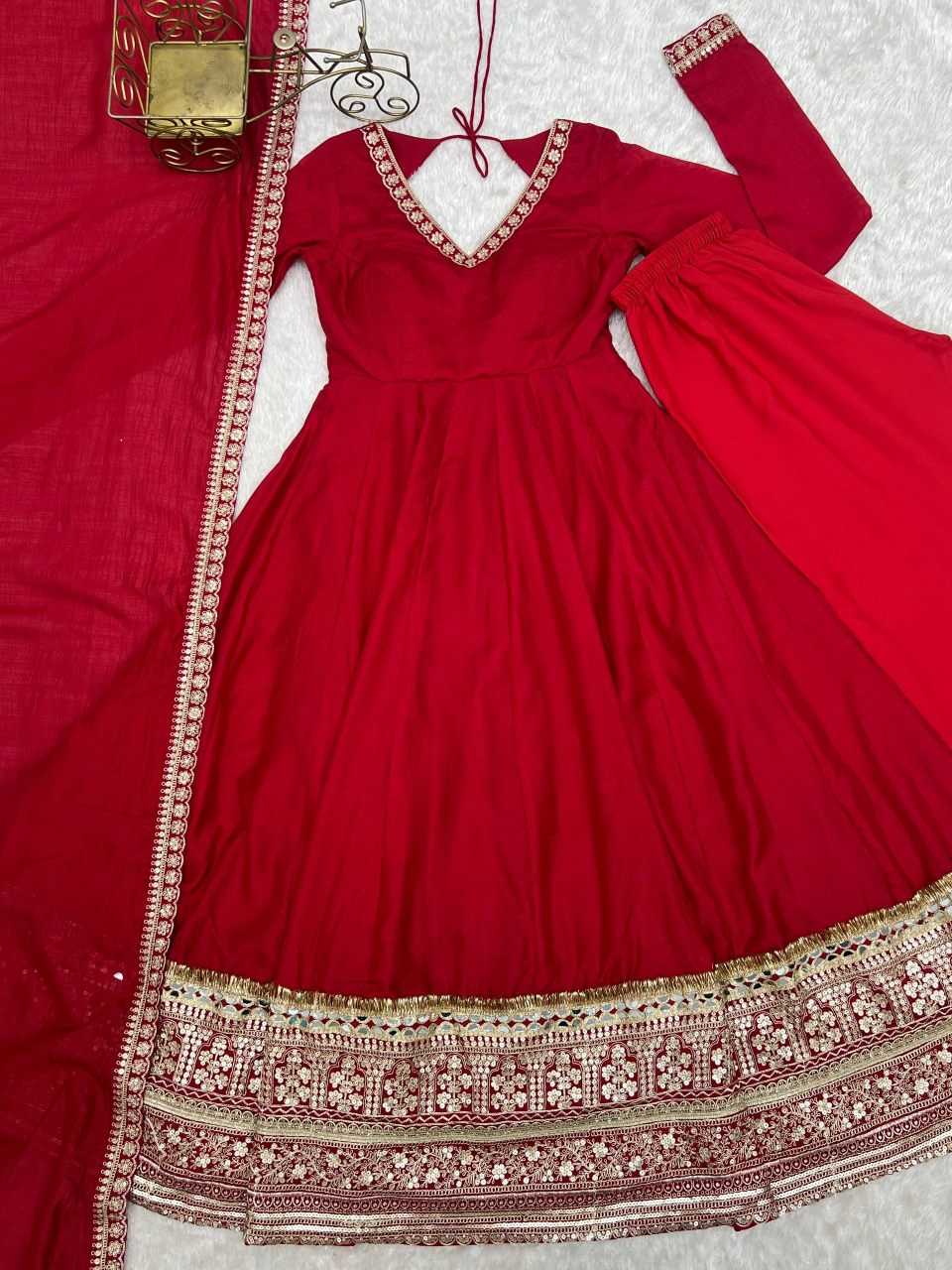 Vichitra Silk Fancy Gown 103