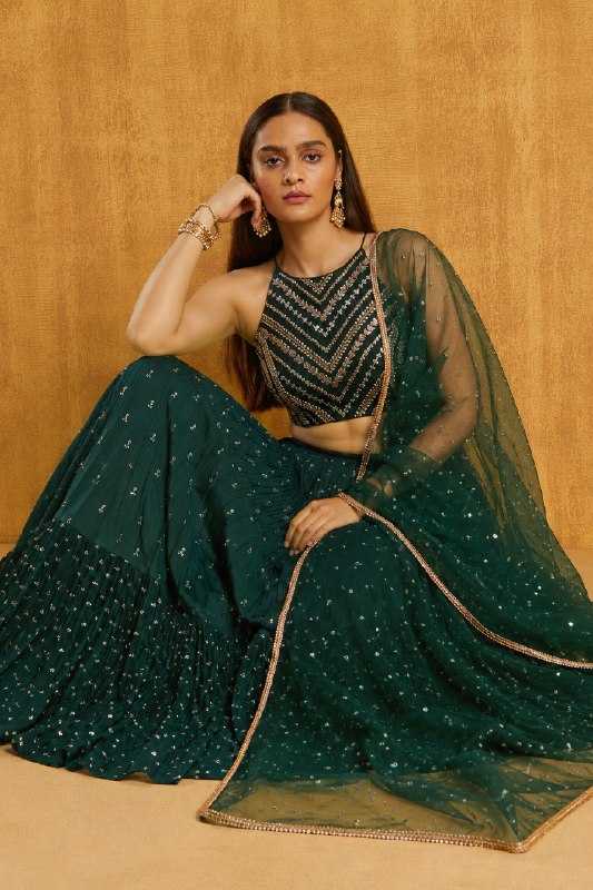 Georgette Embroidered Lehenga 116