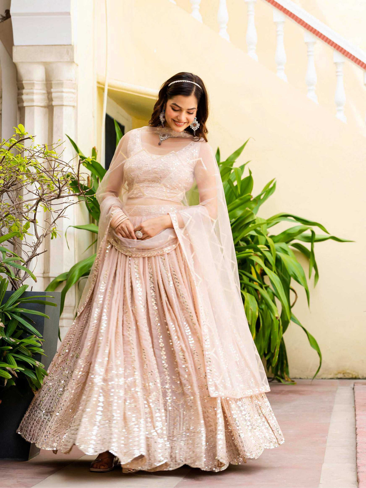 Faux Georgette Embroidered Lehenga 227