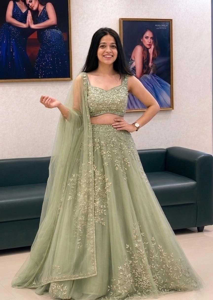 Organza Designer Lehenga 383