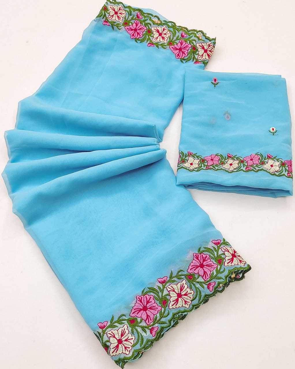 Faux Georgette Saree