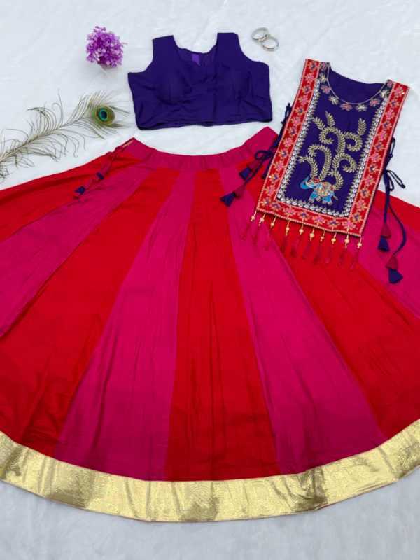 Pure Cotton Embroidered Lehenga 07