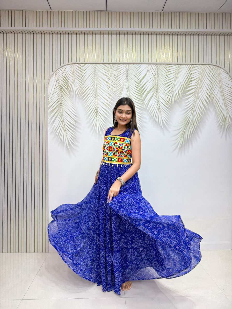 Georgette Printed Gown