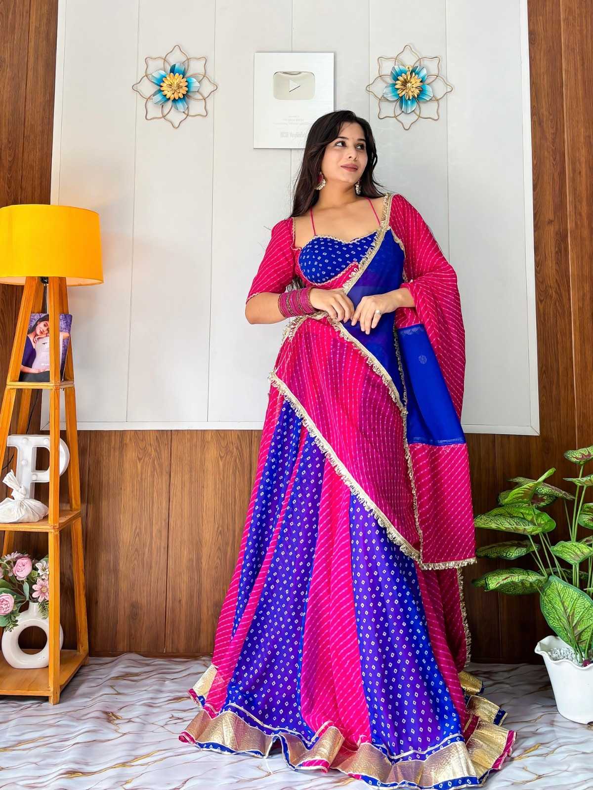 Faux Georgette Printed Lehenga 11