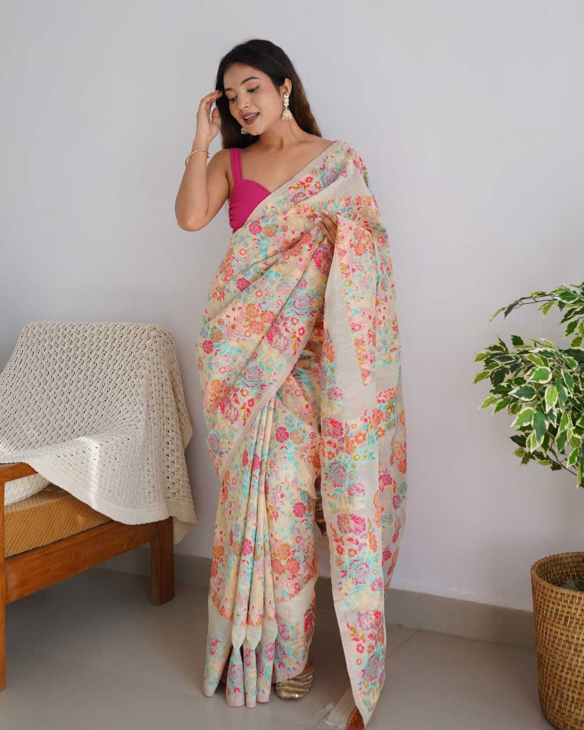 Banarasi Soft Silk Designer Saree in Green