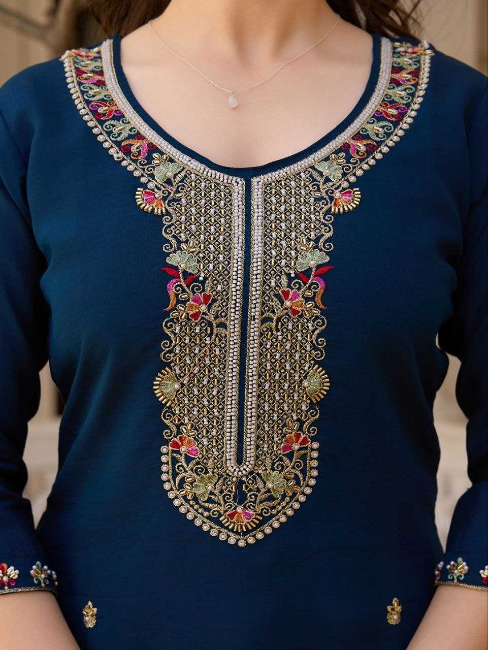 Viscose Chanderi Designer Kurti 21