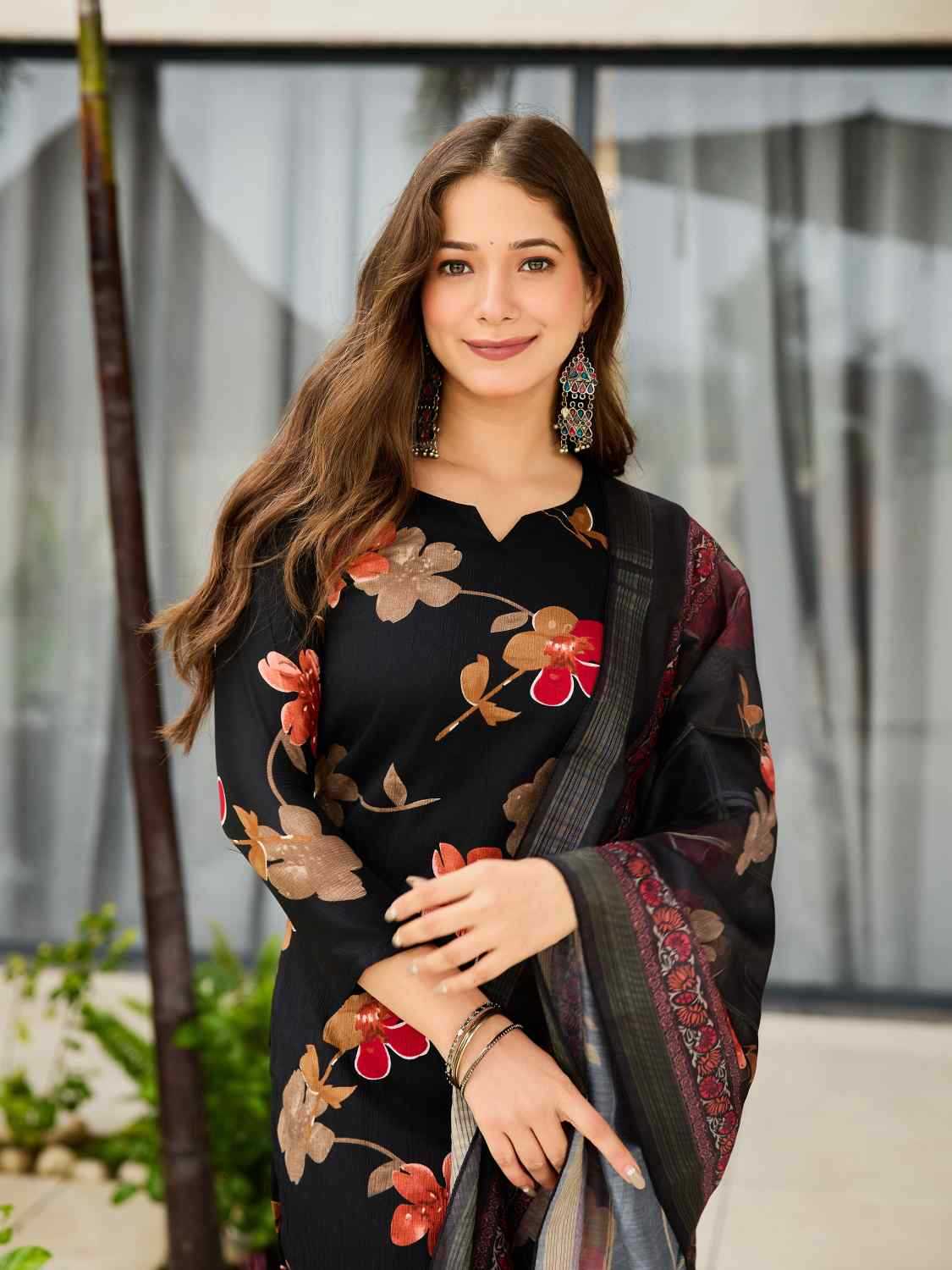 Silk Printed Suit