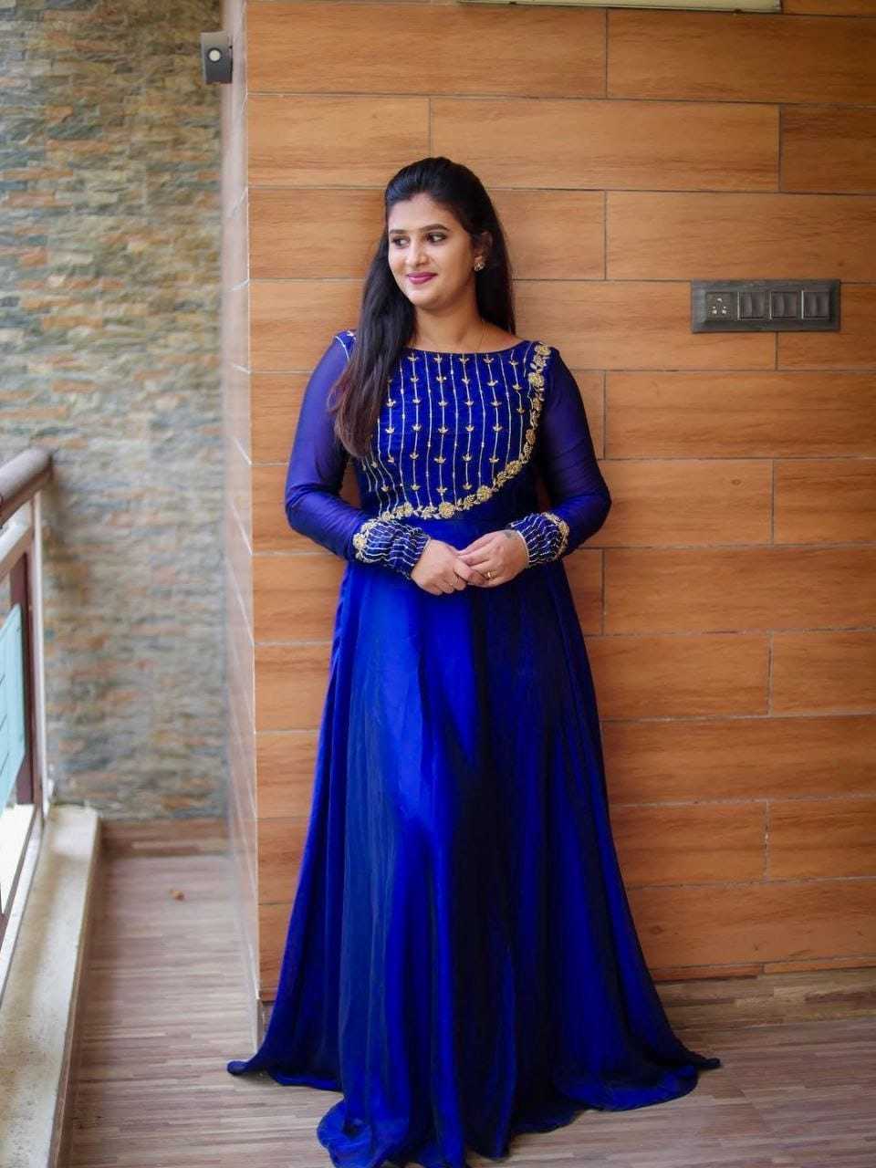 Georgette Embroidery Gown