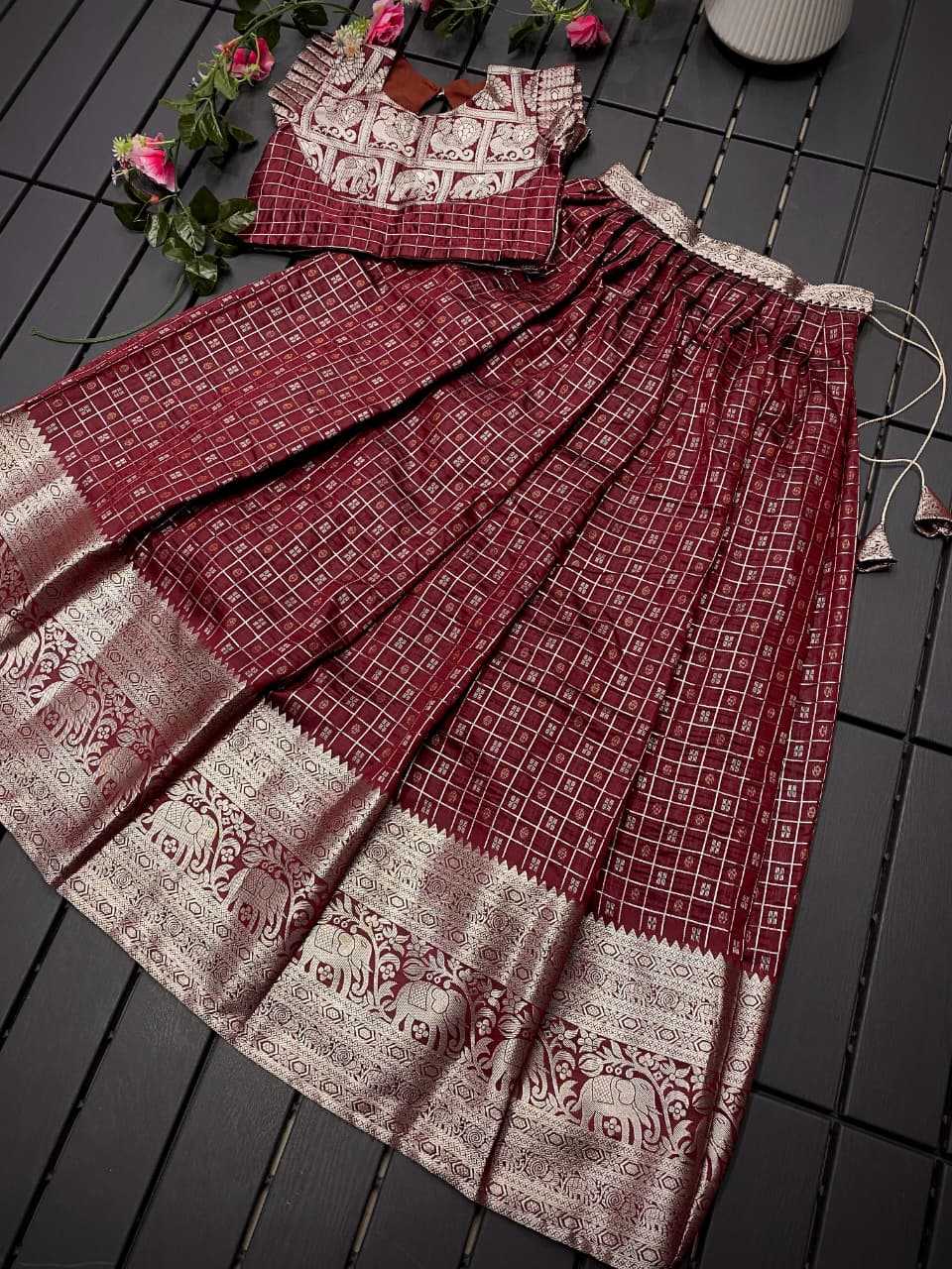 Soft Silk Kids Lehenga