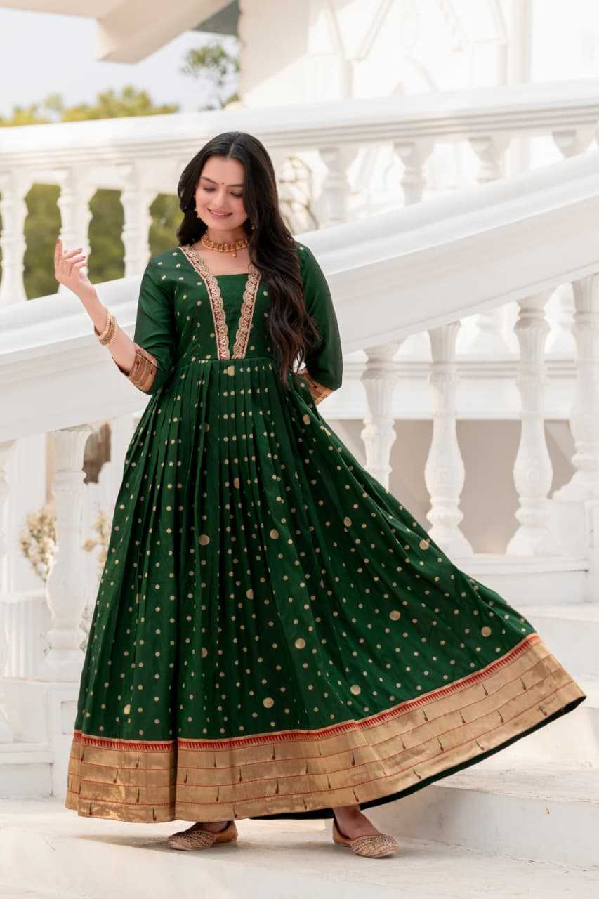 Soft Silk Printed Gown