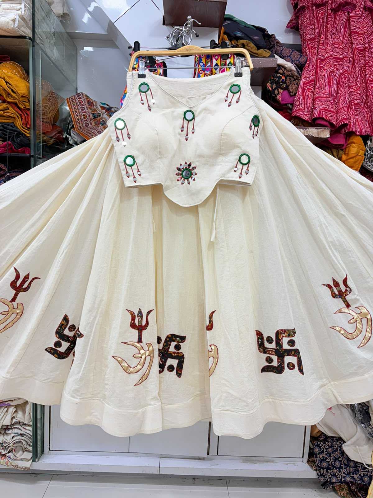 Purvi Khadi Cotton Designer Lehenga
